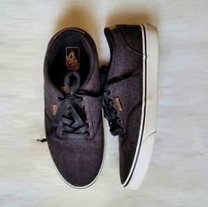 Vans Men's Grey Marled Gold Skater Sneakers